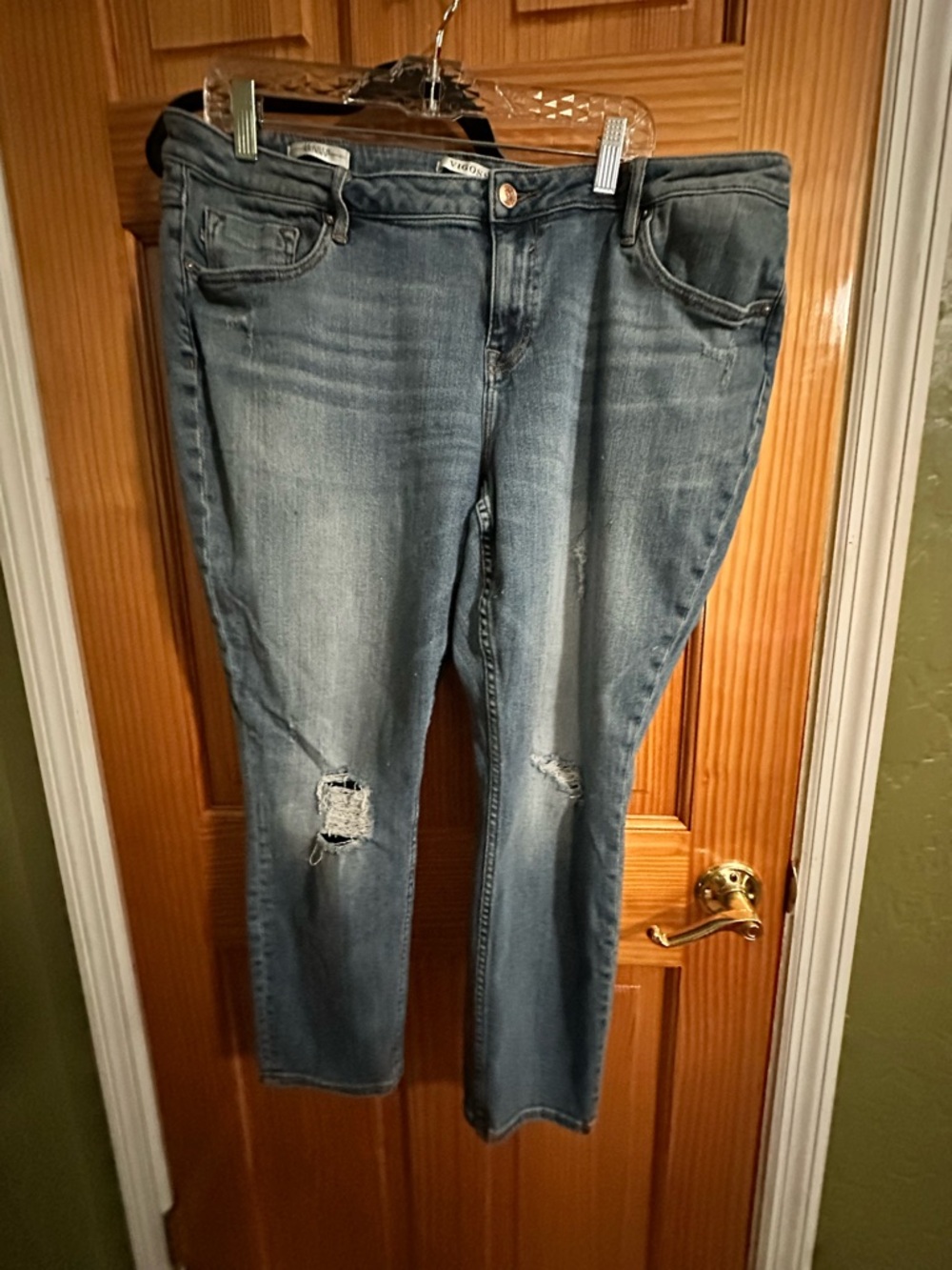 Vigoss Light Blue Distressed Boyfriend Jeans